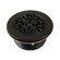 Kingston Brass Watercourse Shower Drain - 4-1/4" Round, Polished Chrome, Brass Construction With Floral Pattern